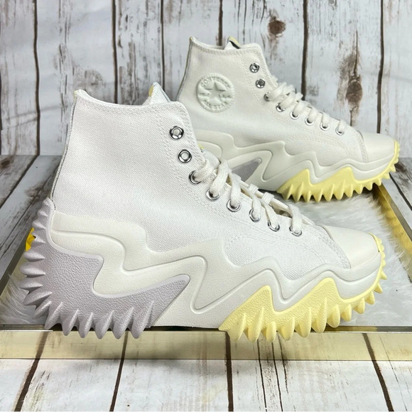 New Converse Run Star Motion Trance Form High Top Egret Platform Sneakers - Picture 5 of 11